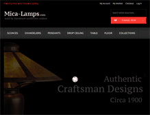 Tablet Screenshot of mica-lamps.com